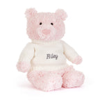 Leola Bear with Personalized Cream Jumper