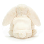 Bashful Cream Bunny with Personalized Cream Jumper