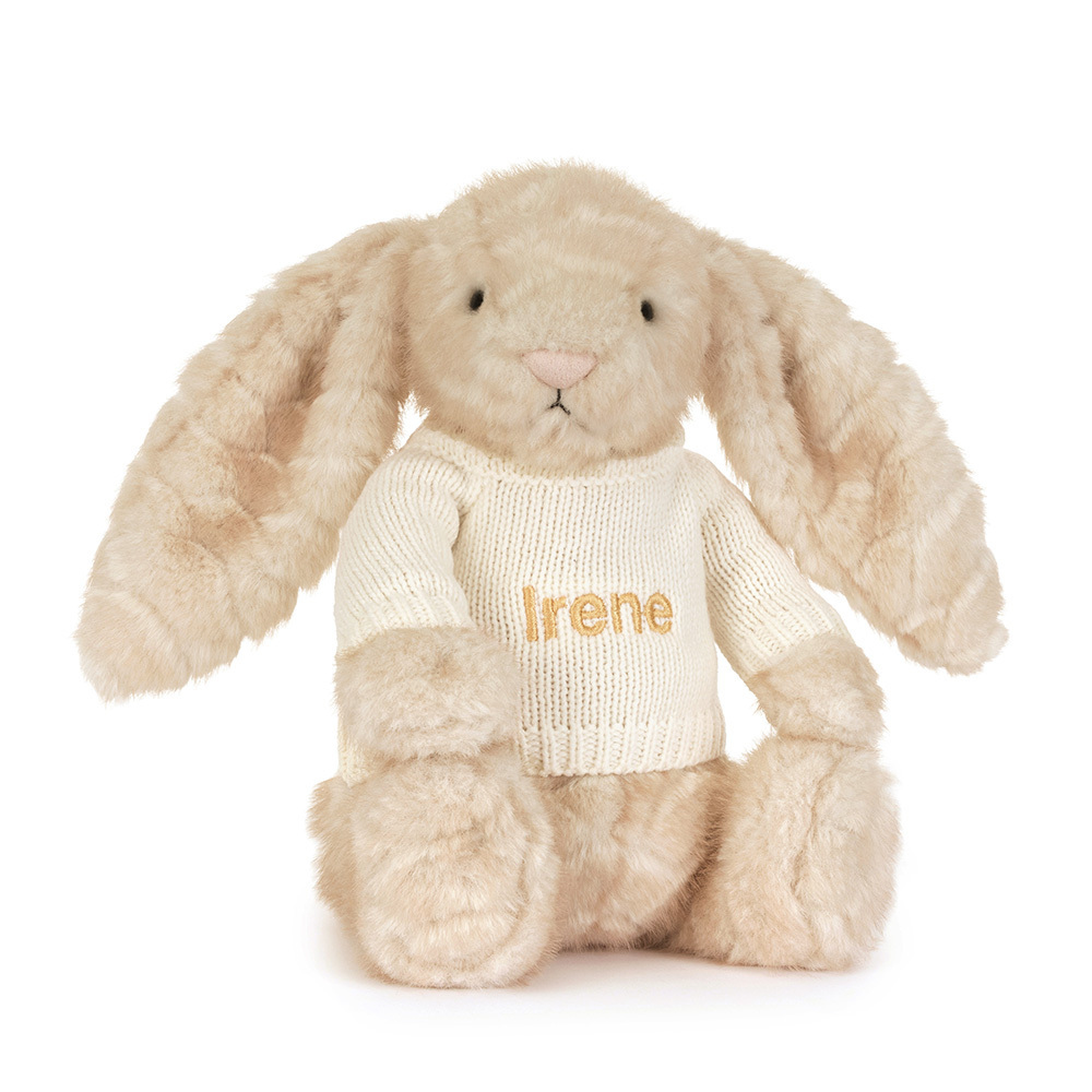 Franilla Luxe Bunny with Personalized Cream Jumper