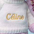 Thistlepop Blossom Luxe Bunny with Personalized Cream Jumper