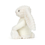 Bashful Luxe Bunny Nimbus with Personalized Cream Jumper