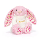 Blushkin Blossom Luxe Bunny with Personalized Cream Jumper