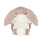 Bashful Luxe Bunny Rosa with Personalized Cream Jumper