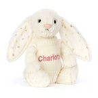 Bashful Twinkle Bunny with Personalized Cream Jumper