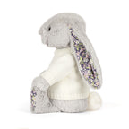 Blossom Silver Bunny 'Bloom' with Personalized Cream Jumper