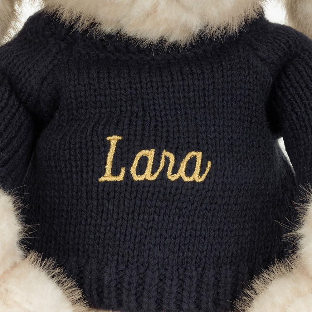 Franilla Luxe Bunny with Personalized Navy Jumper
