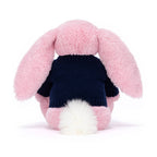 Blushkin Blossom Luxe Bunny with Personalized Navy Jumper