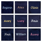 Blossom Cream Bunny 'Berry' with Personalized Navy Jumper