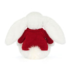 Bashful Luxe Bunny Luna with Personalized Red Jumper