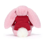 Blushkin Blossom Luxe Bunny with Personalized Red Jumper