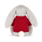 Blossom Silver Bunny 'Bloom' with Personalized Red Jumper