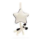 Bashful Rufferty Black & Cream Puppy Musical Pull