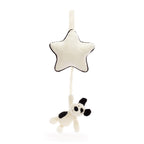 Bashful Rufferty Black & Cream Puppy Musical Pull