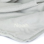 Personalized Bashful Silver Bunny Blankie