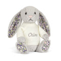 Blossom Silver Bunny ‘Bloom’ with Personalised Cream Jumper