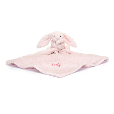 Personalised Bashful Pink Bunny Soother