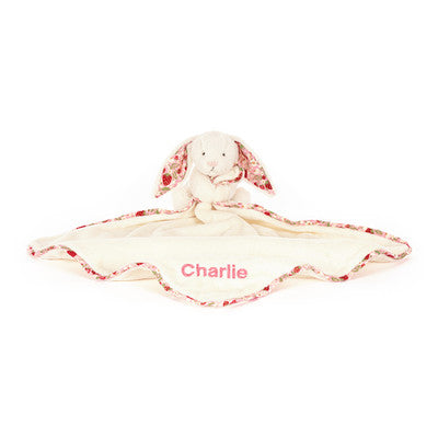 Personalised Blossom Cream Bunny ‘Berry’ Soother